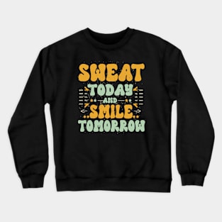 Push the Limits: Retro Fitness Inspiration Crewneck Sweatshirt